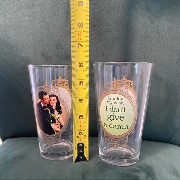 Gone With The Wind Drinking Glasses Set of 2 - Picture 7 of 15